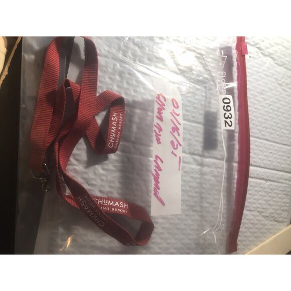 CHUMASH CASINO RESORT Lanyard Red - Picture 3 of 3